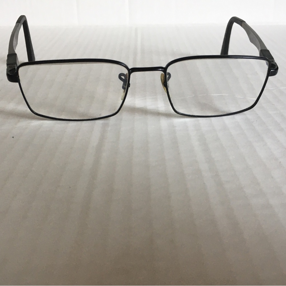 Ray-Ban Black and Silver Eyeglasses Frames Only XXL